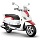 Red & White SYM Fiddle III 200i Scooter