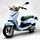 Sky Blue Lance Cali Classic 50 Scooter