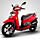 Chili Red SYM HD200 EVO Scooter