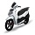 Matte White - SYM HD200 EVO Scooter